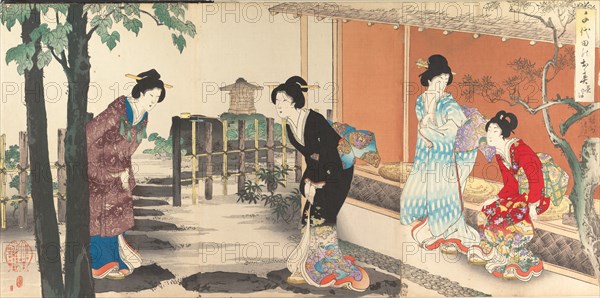 Chiyoda Castle (Album of Women), 1895.