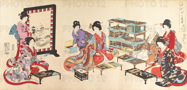 Chiyoda Castle (Album of Women), 1895.