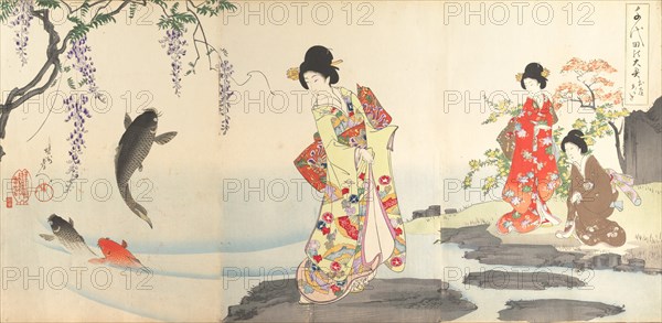 Chiyoda Castle (Album of Women), 1895.