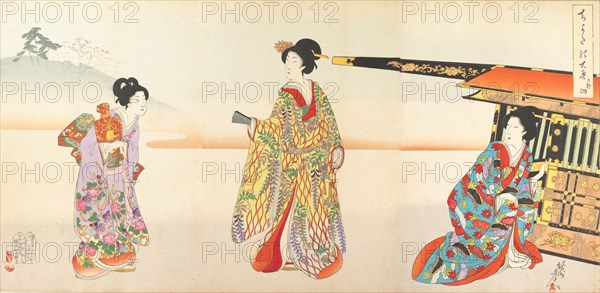 Chiyoda Castle (Album of Women), 1895.