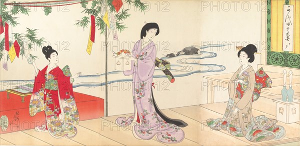 Chiyoda Castle (Album of Women), 1895.