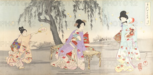 Chiyoda Castle (Album of Women), 1895.