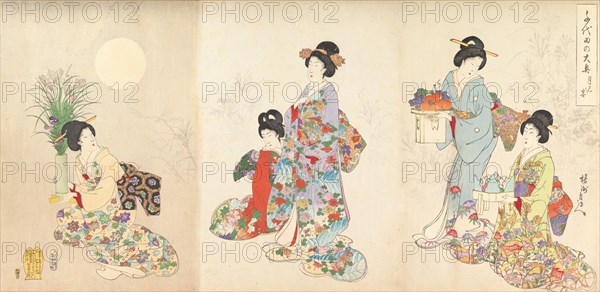 Chiyoda Castle (Album of Women), 1895.