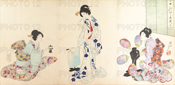 Chiyoda Castle (Album of Women), 1895.