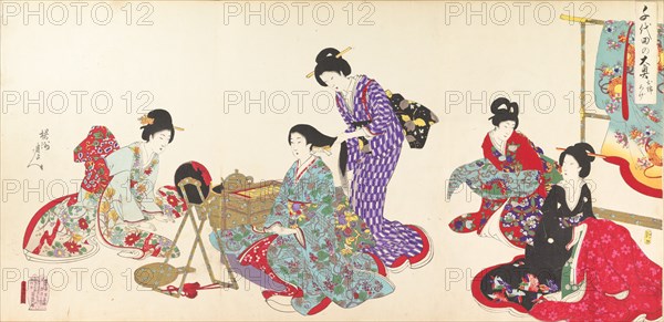 Chiyoda Castle (Album of Women), 1895.