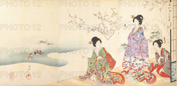 Chiyoda Castle (Album of Women), 1895.