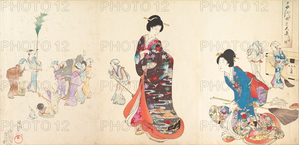 Chiyoda Castle (Album of Women), 1895.