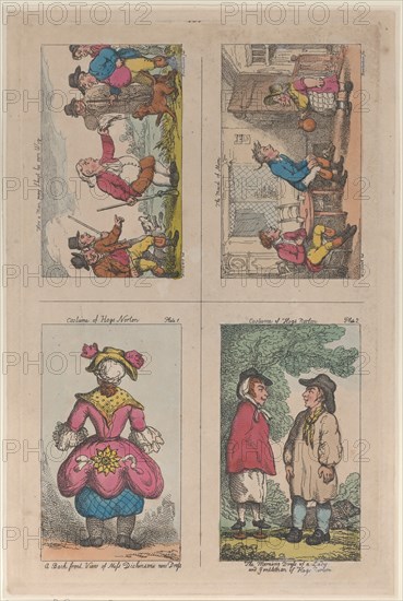 Costume of Hogs Norton, How a Man May Shoot His Own Wig, and The Maid of Mim, 1809.
