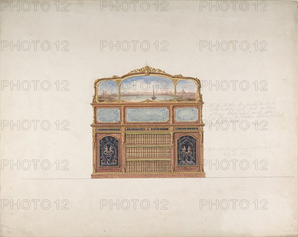 Design for a Cabinet, 1830-90.