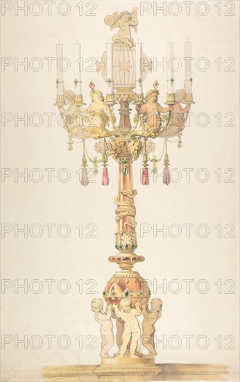 Design for a Candelabra, 1810-38.