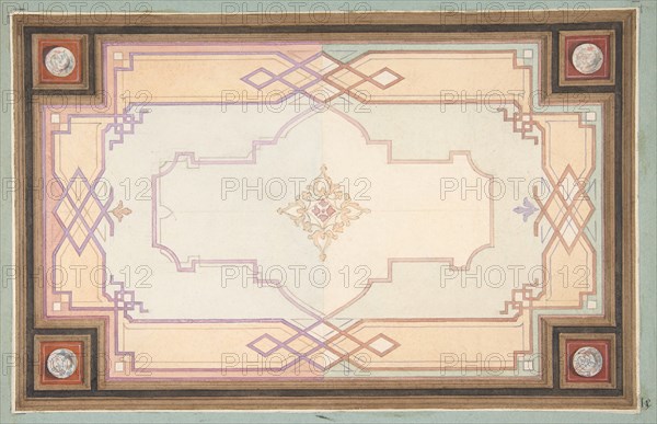 Design for a ceiling, second half 19th century.