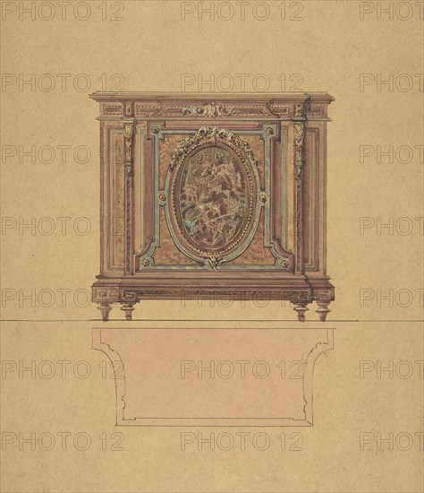 Design for a Commode, ca. 1870-80.