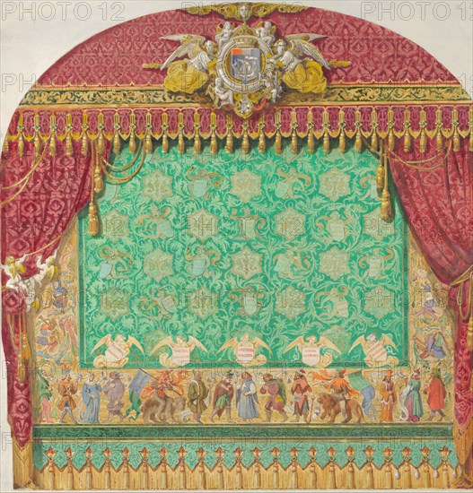 Design for a Theater Curtain, 1818-38.