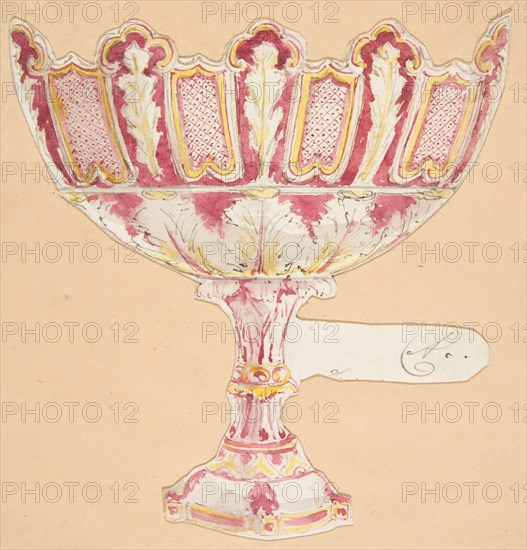 Design for a vessel, 19th century.