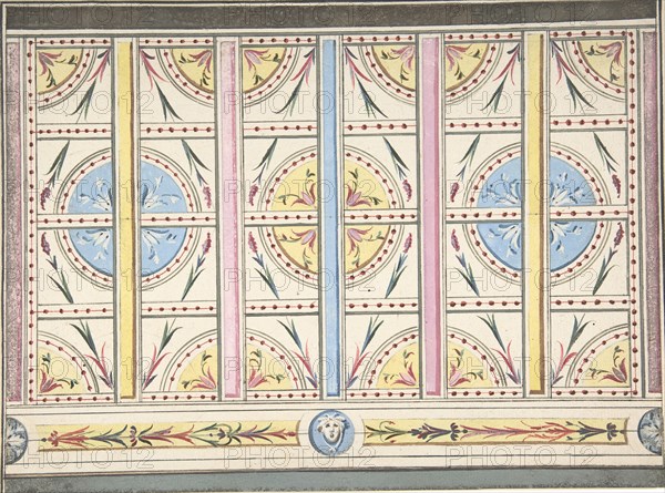 Design for a Wall Decoration, ca. 1800.