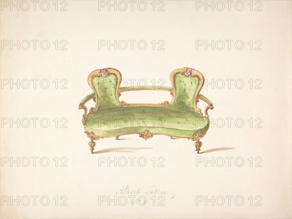 Design for Albert Settee, early 19th century.