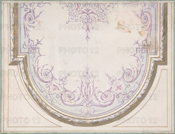 Design for Ceiling of the Duchess of Newcastle's Petit Salon, Hôtel Hope, 1867.
