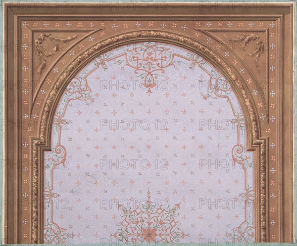 Design for Ceiling, Hôtel Cottier, ca. 1879.