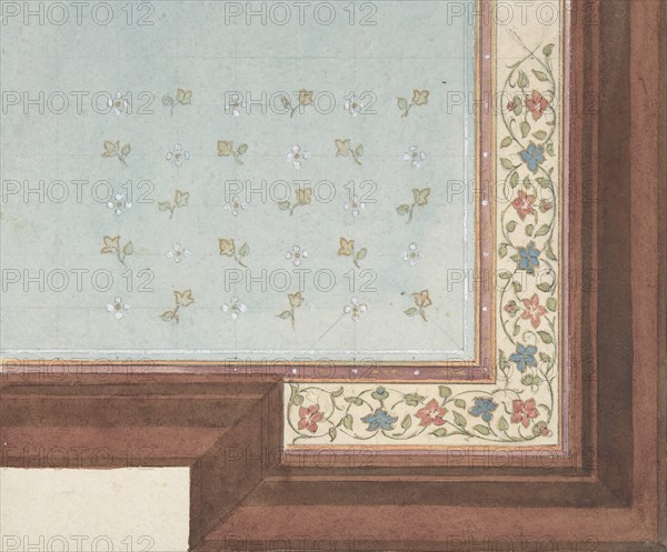 Design for Ceiling, Hôtel Hope, 1867.