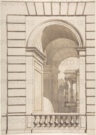 Design for Stable Arches, Hôtel Candamo, ca. 1873.