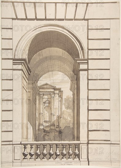 Design for Stable Arches, Hôtel Candamo, ca. 1873.