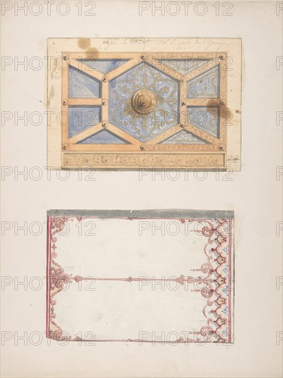 Designs for Ceiling and Wall Decoration for Monsieur Lecomte de la Grange, second half 19th century.