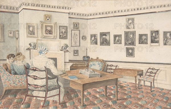 Drawing Room at Hatton, Warwickshire, 1820-30.