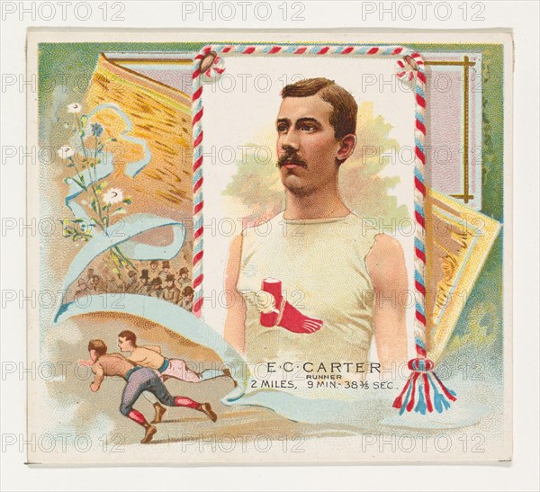 E.C. Carter, Runner, from World's Champions, Second Series (N43) for Allen & Ginter Cigarettes, 1888.