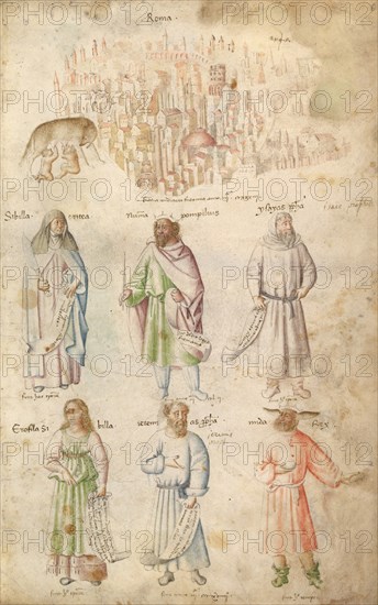 Famous Men and Women from Classical and Biblical Antiquity., 1450s.