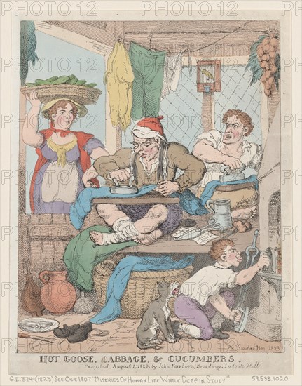 Hot Goose, Cabbage & Cucumbers, 1823.