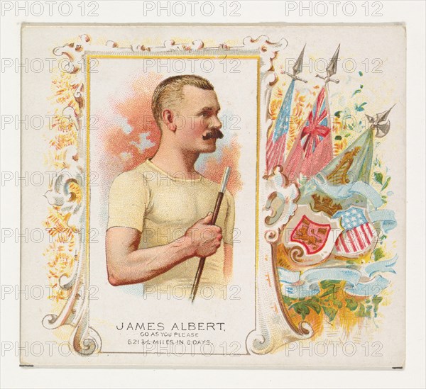 James Albert, Go As You Please, from World's Champions, Second Series (N43) for Allen & Ginter Cigarettes, 1888.