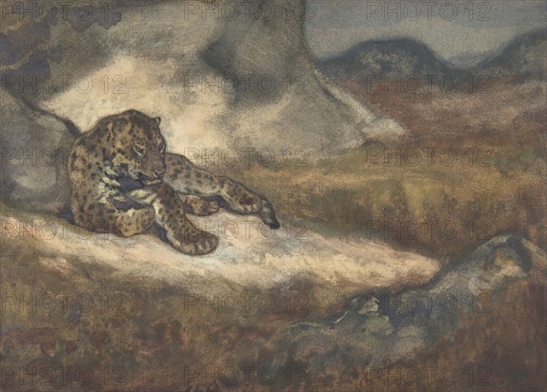 Leopard Lying Down, 1810-75.