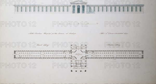 North Carolina Hospital for the Insane, at Raleigh, 1850.
