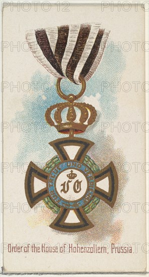 Order of the House of Hohenzollern, Prussia, from the World's Decorations series (N30) for Allen & Ginter Cigarettes, 1890.