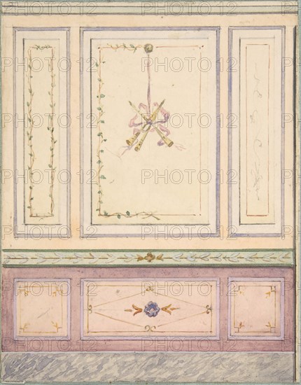 Pompeiian Design for Paneling, second half 19th century.