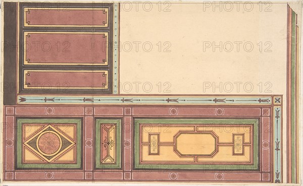 Pompeiian Design for Paneling, second half 19th century.