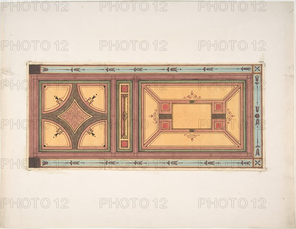 Pompeiian Design for Paneling, second half 19th century.