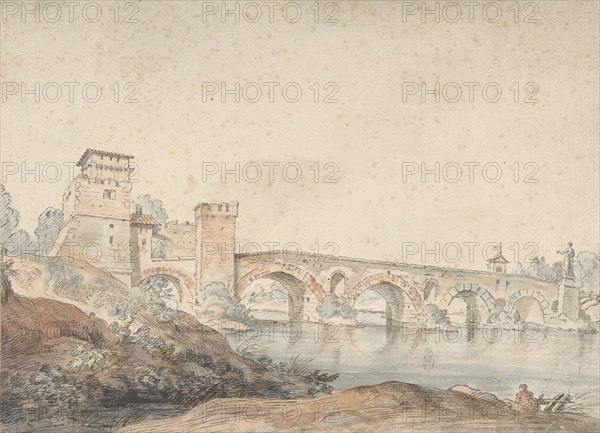 Ponte Molle, Rome, 18th century.