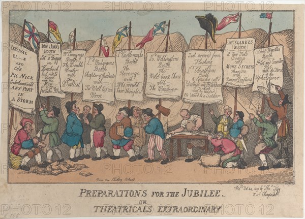 Preparations for the Jubilee or Theatricals Extraordinary, October 24, 1809.