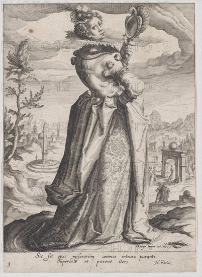 Pride, from Virtues and Vices, 1596-97.