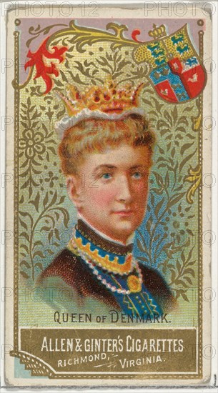 Queen of Denmark, from World's Sovereigns series (N34) for Allen & Ginter Cigarettes, 1889.