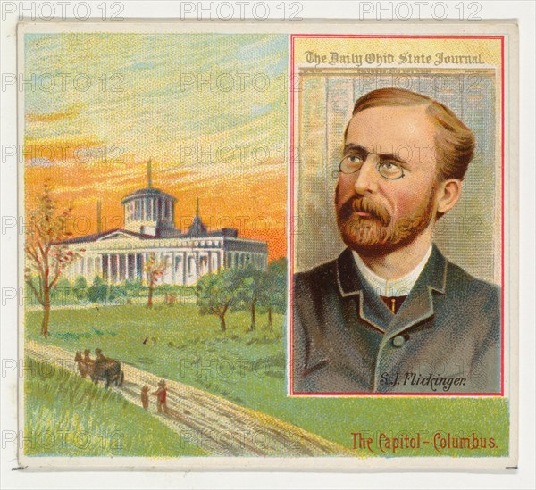 S.J. Flickinger, The Columbus Daily Ohio State Journal, from the American Editors series (N35) for Allen & Ginter Cigarettes, 1887.