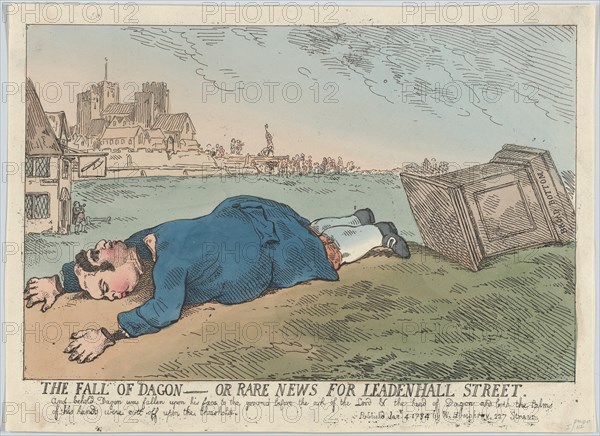 The Fall of Dagon - Or Rare News for Leadenhall Street, January 4, 1784.