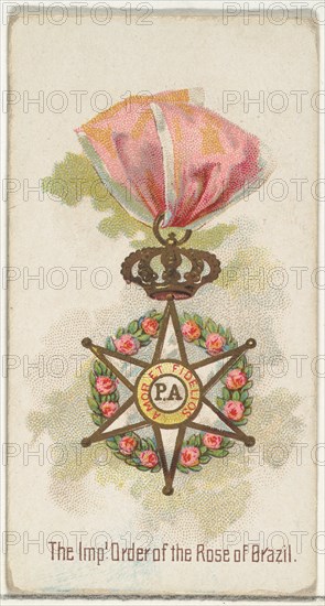 The Imperial Order of the Rose of Brazil, from the World's Decorations series (N30) for Allen & Ginter Cigarettes, 1890.