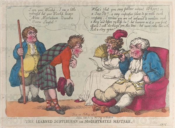 The Learned Scotchman or Magistrates Mistake.!!, 1812.