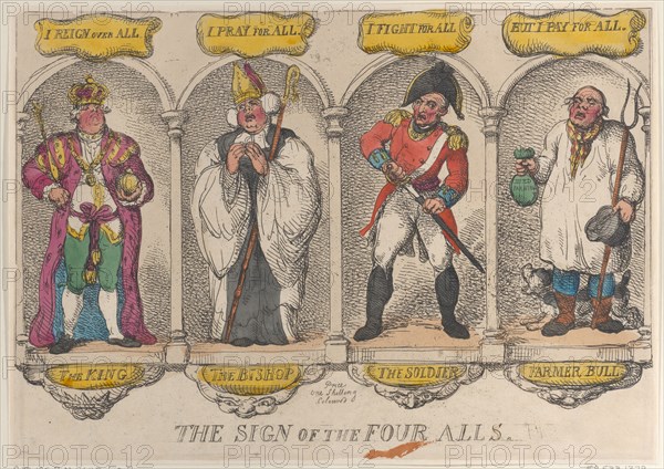 The Sign of the Four Alls, 1810.