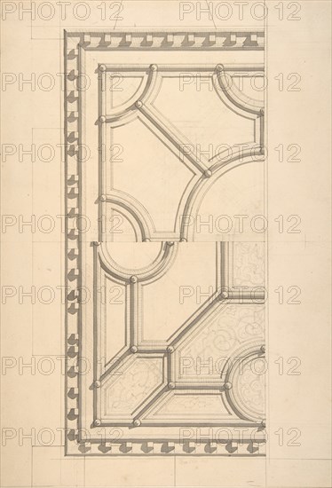 Two designs for a ceiling, second half 19th century.