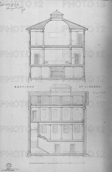 University of North Carolina, Chapel Hill, Student Libraries (two sections), 1850-58.