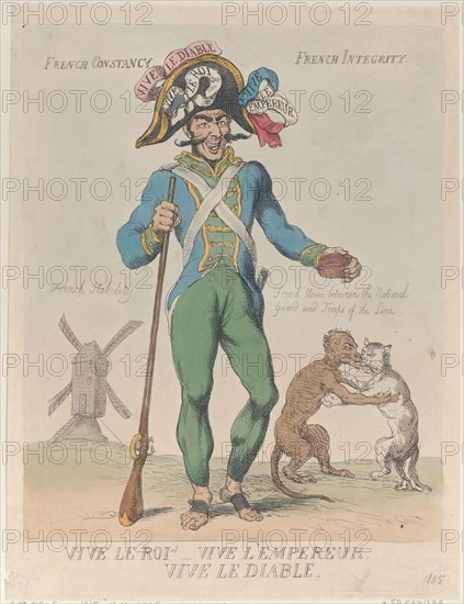 Vive Le Roi! Vive L'Empereur. Vive Le Diable., April 12, 1815.