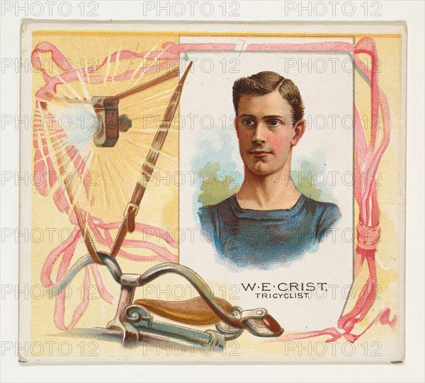 W.E. Crist, Tricyclist, from World's Champions, Second Series (N43) for Allen & Ginter Cigarettes, 1888.